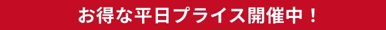 お得な平日プライス実施中